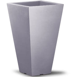 Pot de fleurs 40L en plastique pour intérieur extérieur bac à fleurs résistant intempéries cache-pot Brun