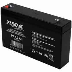 BLOW XTREME, 6 V, 1 pièce(s), Noir, 7,2 Ah, 5 année(s), 1,1 kg