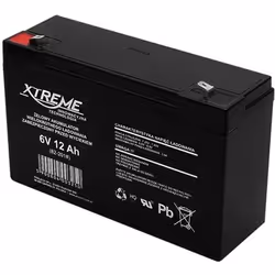 Batterie gel 6V 12Ah rechargeable AGM Xtreme - idéale pour les systèmes dalarme et les onduleurs