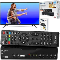 Décodeur DVB-T2 HEVC - BLOW - Tuner TV HD - USB - HDMI - Noir