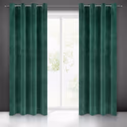 Un rideau lisse et unicolore en velours doux avec un éclat caractéristique du velours. Jusqu'à 10 œillets larges vous permett ...