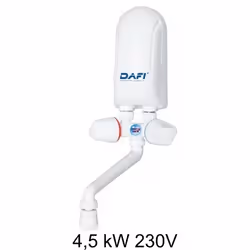 Dafi POZ03131, Sans réservoir (instantané), verticale, 4500 W, Intérieure, Blanc