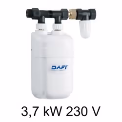 Dafi POZ03132, Sans réservoir (instantané), verticale, 3700 W, Intérieure, Blanc