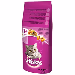‎Whiskas 5900951014345, Adulte, Toutes races, Bœuf, 14 kg