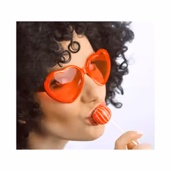PartyDeco Lunettes Cœurs, rouges