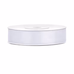 PartyDeco TS12-008-KARTON, Blanc, Satin, 25 m, 12 mm, 30 pièce(s)