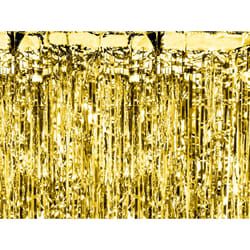 PartyDeco Rideau de fête, or, 90 x 250cm
