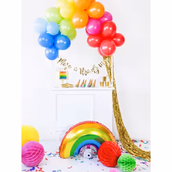 PartyDeco Rideau de fête, or, 90 x 250cm