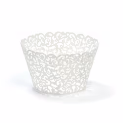 PartyDeco FM1, Caissettes pour cupcake / muffin, Rond, Surface strié, 85 mm, 85 mm, 10 pièce(s)