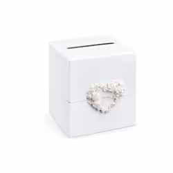 PartyDeco PUDTM4-KARTON, Boîte de rangement, Blanc, Rectangulaire, Papier, Monochromatique, Intérieure
