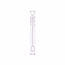 PartyDeco Bulles de savon en forme de cœur, blanc