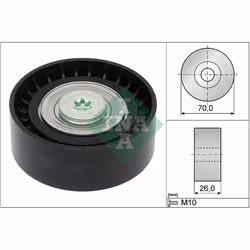 Galet enrouleur de courroie d'accessoire INA 532 0434 10