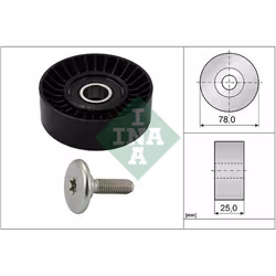 Galet enrouleur de courroie d'accessoire INA 532 0439 10