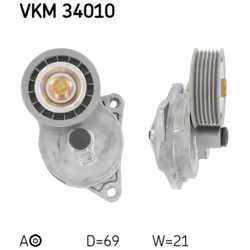 Tendeur de courroie, courroie trapézoïdale à nervures SKF VKM 34010