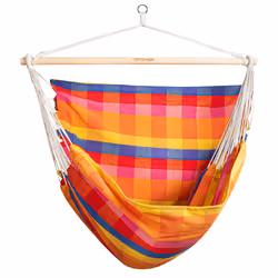 Spokey Bench Deluxe, Hamac suspendu, 160 kg, 2 personne(s), Coton, Bois, Multicolore, Bois