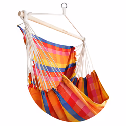 Spokey Bench Deluxe Hamac suspendu 2 personne(s) Coton, Bois Multicolore