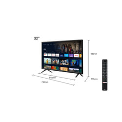 TCL S52 Series S5200 32" HD Smart TV Wifi Noir 270 cd/m²