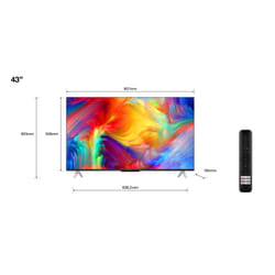 TCL P63 Series P638 43" 4K Ultra HD Smart TV Wifi Noir