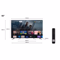 TCL C64 Series 65C649 TV 65" 4K Ultra HD Smart TV Wifi Titane