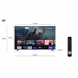 TCL C64 Series 50C649 TV 127 cm (50") 4K Ultra HD Smart TV Titane - Vue supplémentaire 2