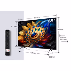 TCL C65 Series 65C655 TV 65" 4K Ultra HD Smart TV Wifi Titane 450 cd/m²