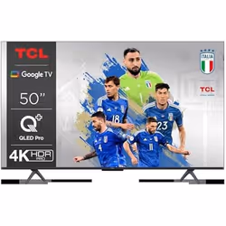 TCL C65 Series 50C655, 127 cm (50"), 3840 x 2160 pixels, QLED, Smart TV, Wifi, Titane