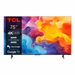 TCL V6B 75V6B, 190,5 cm (75"), 3840 x 2160 pixels, LED, Smart TV, Wifi, Titane