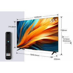 TCL 55PF650 TV 55" 4K Ultra HD Smart TV Wifi Titane