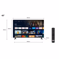 TCL S54 Series 43S5400A TV 43" Full HD Smart TV Wifi Argent 220 cd/m²