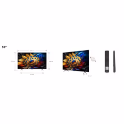 TCL C61 Series 55C61B TV 55" 4K Ultra HD Smart TV Wifi Titane 450 cd/m²