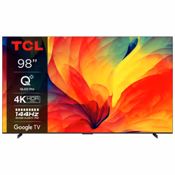 TCL QLED780 Series 98QLED780, 2,49 m (98"), 3848 x 2160 pixels, 4K Ultra HD, QLED, Smart TV, Noir