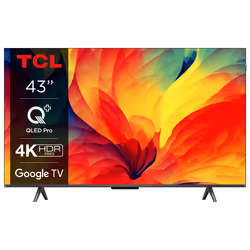 TCL QLED780 Series 43QLED780, 109,2 cm (43"), 3848 x 2160 pixels, 4K Ultra HD, QLED, Smart TV, Noir