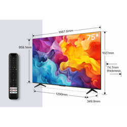 TCL P61 Series 75P61B TV 75" 4K Ultra HD Smart TV Wifi Titane