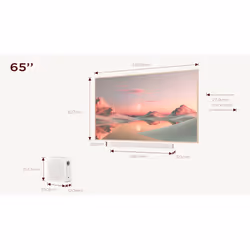 TCL A300 NXTFRAME 65A300 Pro 65" 4K Ultra HD Smart TV Wifi Blanc 450 cd/m²