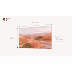 TCL A300 NXTFRAME 65A300W, 165,1 cm (65"), 3848 x 2160 pixels, QLED, Smart TV, Wifi, Blanc