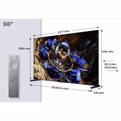 TCL 98X11K TV 2,49 m (98") 4K Ultra HD Smart TV Wifi Noir 6500 cd/m² - Vue supplémentaire 4