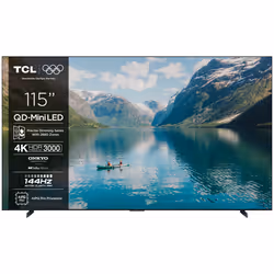 TCL 115C7K, 2,92 m (115"), 3840 x 2160 pixels, QD-Mini LED, Smart TV, Wifi, Noir