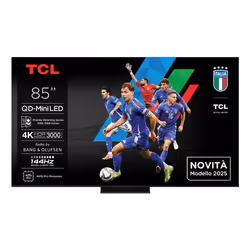 TCL C7K 85C7K, 2,16 m (85"), 3840 x 2160 pixels, QD-Mini LED, Smart TV, Wifi, Métallique