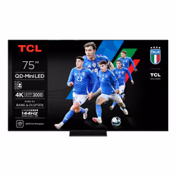 TCL C7K 75C7K, 190,5 cm (75"), 3840 x 2160 pixels, QD-Mini LED, Smart TV, Wifi, Métallique