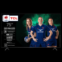 TCL C6K 75C6K TV 190,5 cm (75") 4K Ultra HD Smart TV Wifi Métallique