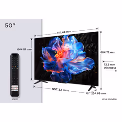 TCL V6C 50V6C TV 127 cm (50") 4K Ultra HD Smart TV Métallique 260 cd/m² - Vue supplémentaire 2
