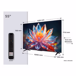 TCL T6C 55T6C TV 55" 4K Ultra HD Smart TV Métallique 450 cd/m² - Vue supplémentaire 2