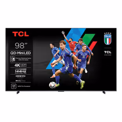 TCL 98C69K, 2,49 m (98"), 3840 x 2160 pixels, QD-Mini LED, Smart TV, Wifi, Métallique