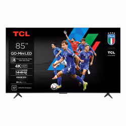 TCL 85C69K, 2,16 m (85"), 3840 x 2160 pixels, QD-Mini LED, Smart TV, Wifi, Métallique