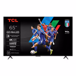TCL 65C69K, 165,1 cm (65"), 3840 x 2160 pixels, QD-Mini LED, Smart TV, Wifi, Métallique