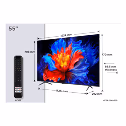 TCL P89K 55P89K TV 139,7 cm (55") 4K Ultra HD Smart TV Wifi Métallique 350 cd/m²