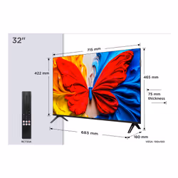 TCL S59K 32S59K TV 81,3 cm (32") Full HD Smart TV Wifi Métallique