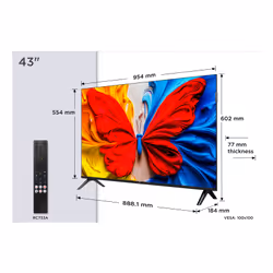 TCL S59K 43S59K TV 109,2 cm (43") Full HD Smart TV Wifi Métallique