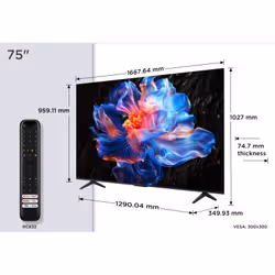 TCL 75P69K TV 75" 4K Ultra HD Smart TV Noir - Vue supplémentaire 3
