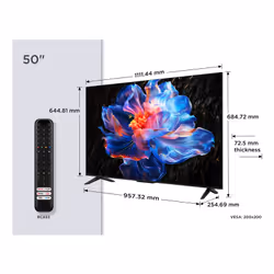 TCL P6K 50P6K TV 127 cm (50") 4K Ultra HD Smart TV Wifi Métallique